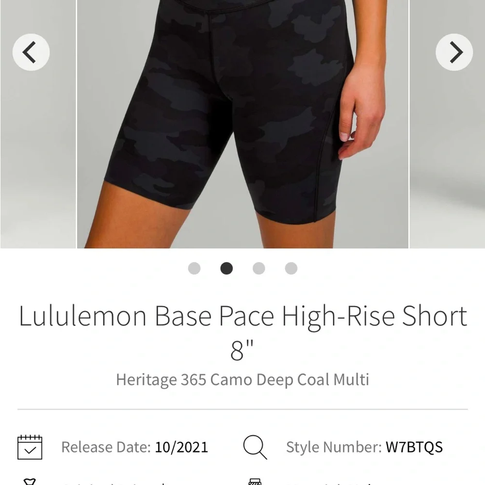Lululemon Base Pace High-Rise Short 8" size 4 - Picture 2 of 8